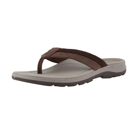 Vionic Dennis Toe-Post Sandal Flip Flop Orthotics M8 W10 Brown NEW main image 8